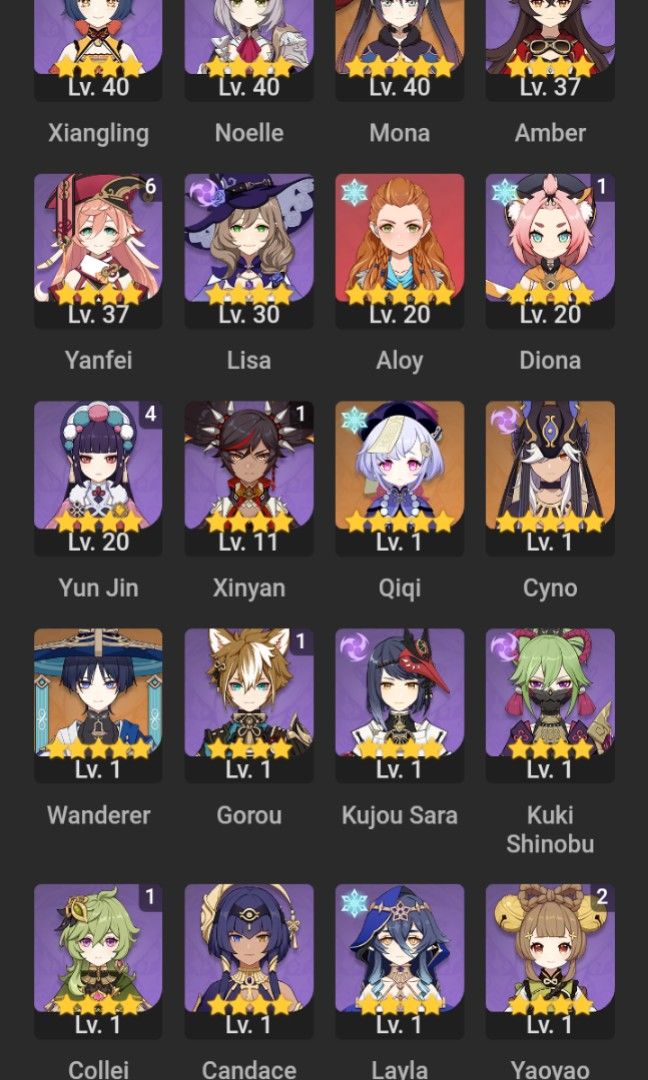 Genshin impact Account (Category: Game Gift Cards & Accounts) located in Taguig. Submitted by riasrhyxx49441 (Listing ID 1213159392, Image 3). Description: Ar 57, Asia Server Guaranteed, No issues F2p Diluc + Sig weap (triple Crowned) Sumeru unlocked.
