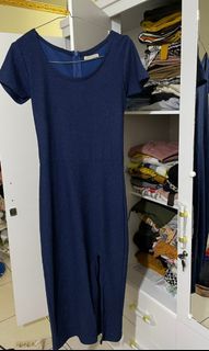 Glitter dress navy