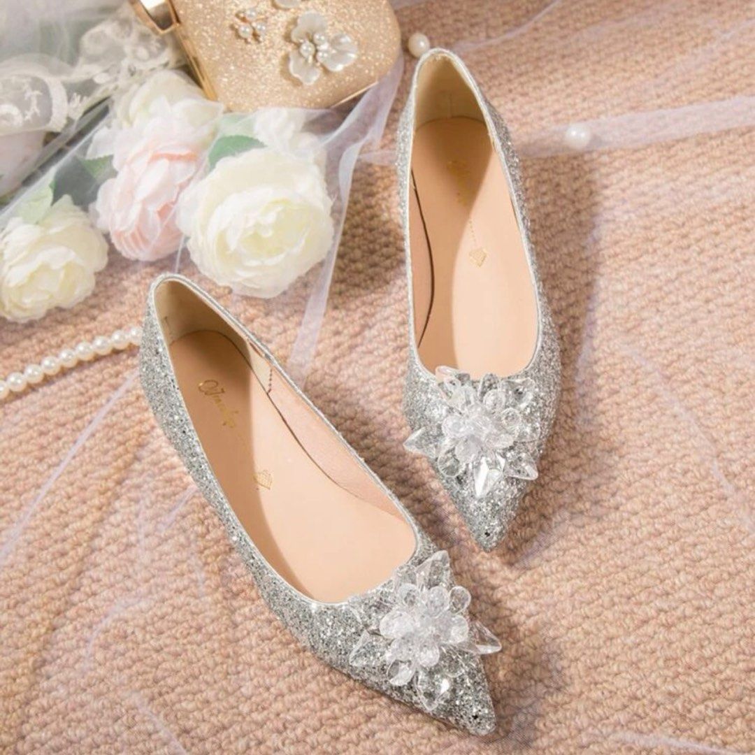 Glitter flats wedding sale