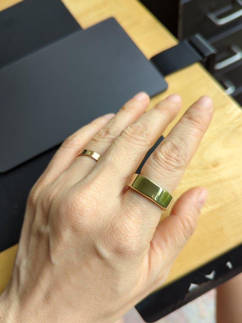 Gold oura ring on sale