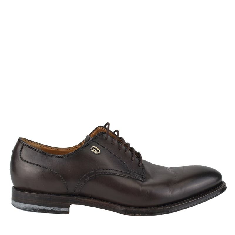 Gucci Betis Glamour Laced Loafers in Dark Cocoa