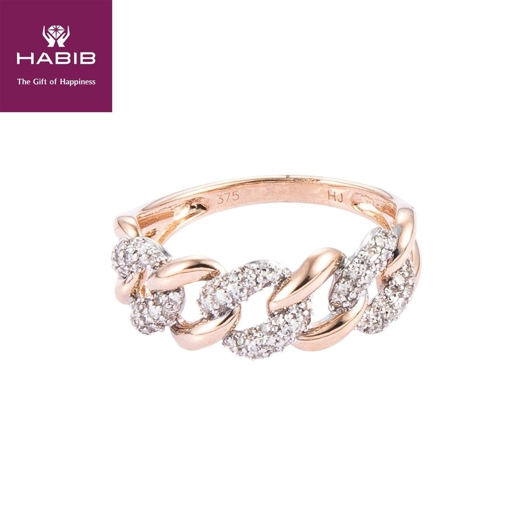 Habib rose clearance gold ring