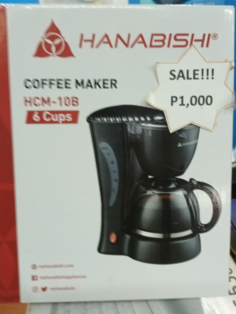 Hanabishi Coffee Maker, TV & Home Appliances, Kitchen Appliances