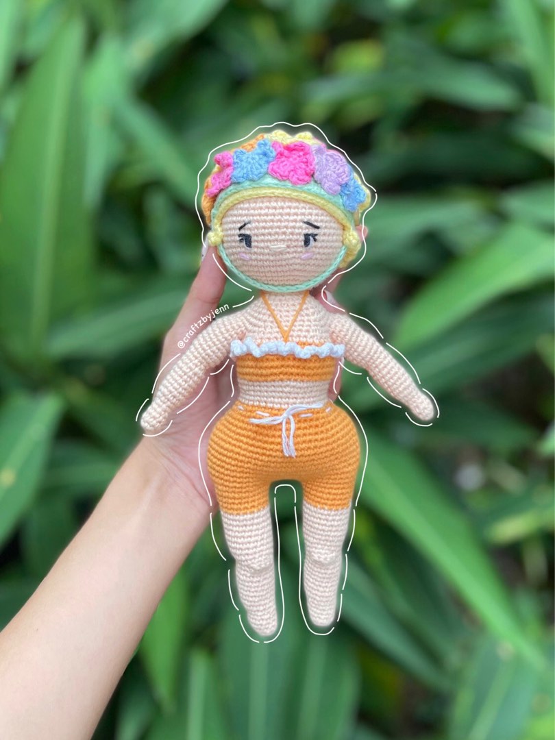 handmade crochet bikini girl, Hobbies & Toys, Stationery & Craft