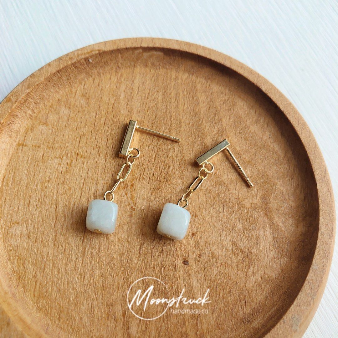 Rectangle bar earrings cheap
