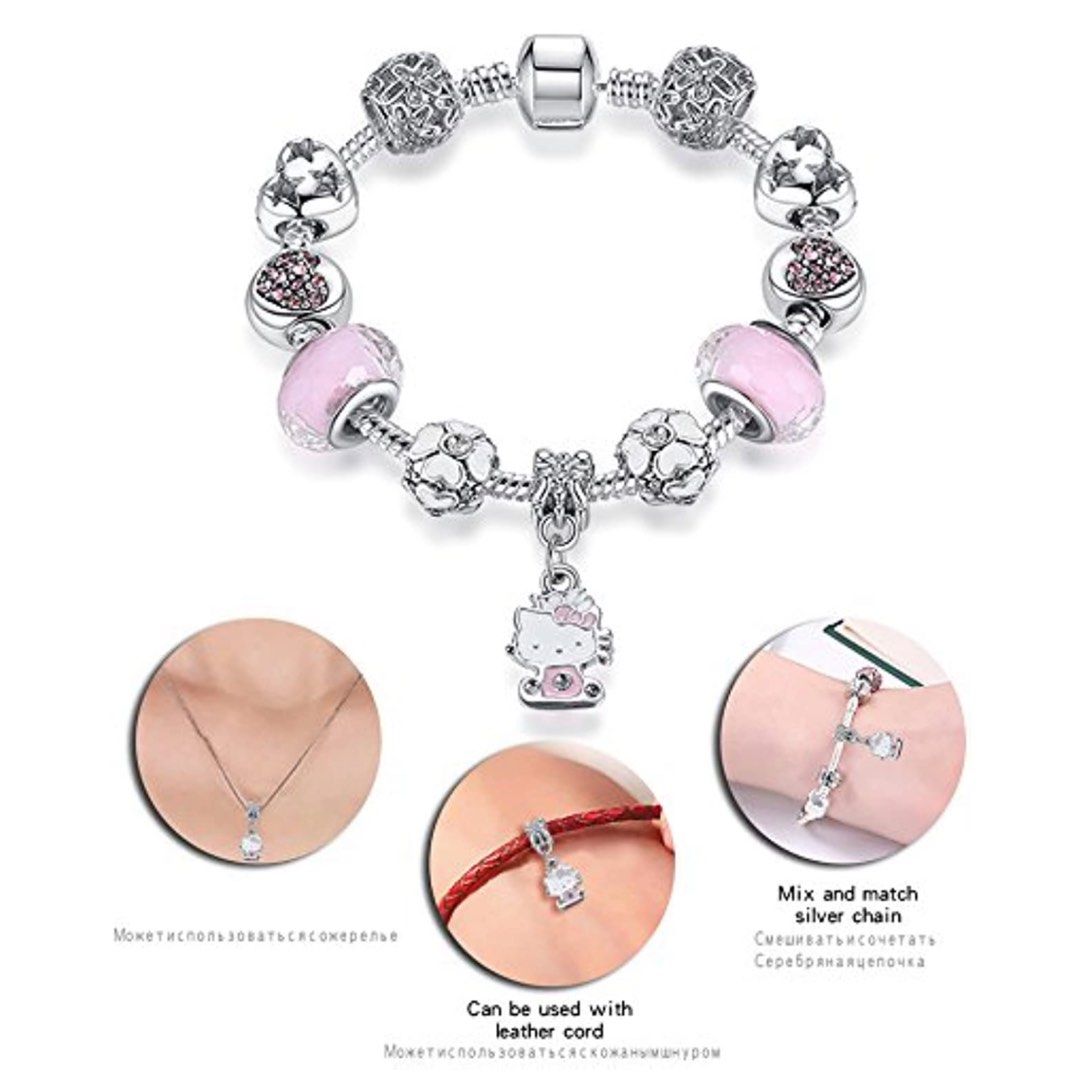 Hello Kitty Charmed Bracelet, Women's Fashion, Jewelry & Organizers ...