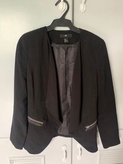 H&M Black Zippered Coat