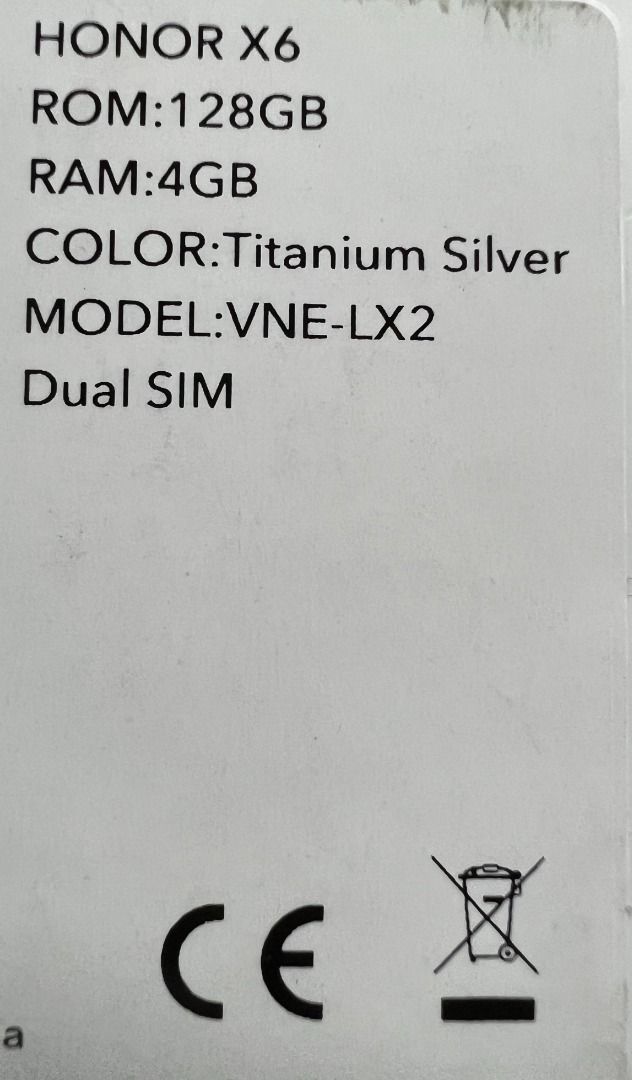 Honor X6 Dual SIM 64 GB titanium silver 4 GB RAM