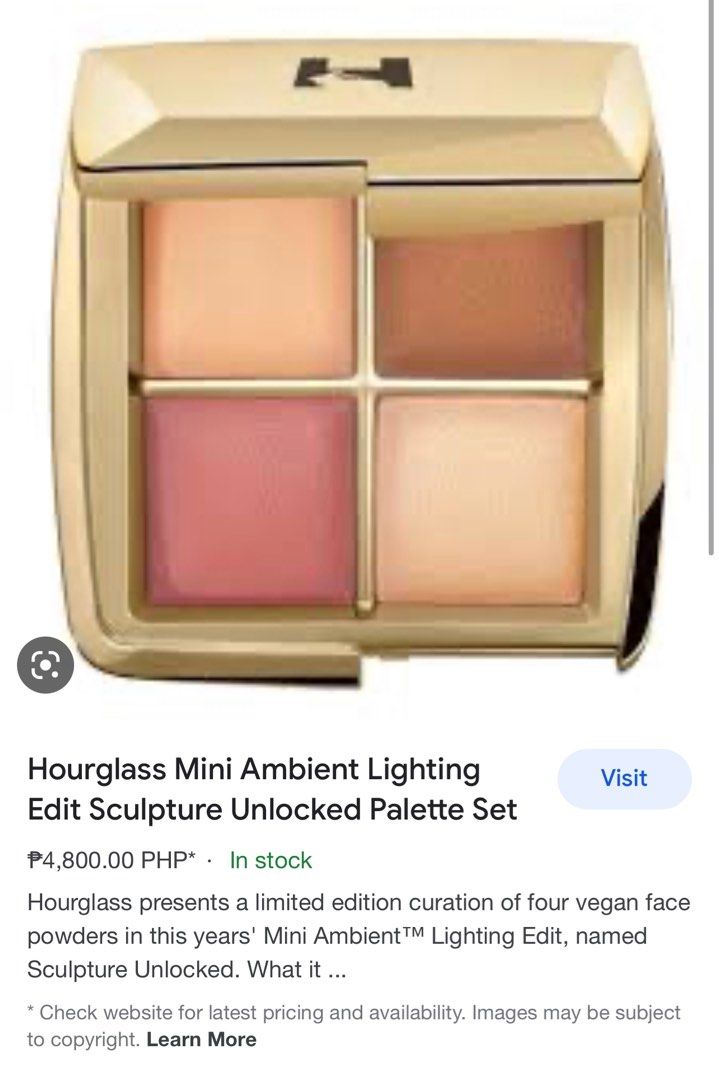 Hourglass Mini Ambient Lighting Edit Sculpture Unlocked Blush On