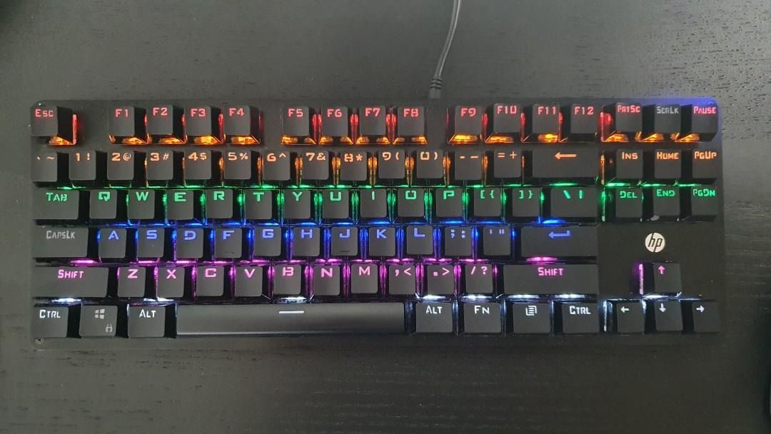 HP Mechanical Gaming Keyboard GK200 TKL (blue switch), Computers & Tech