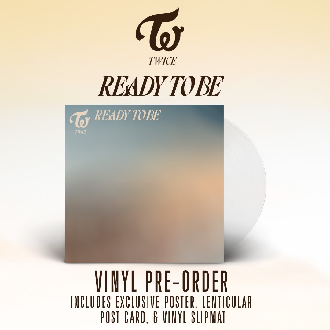 TWICE 12th Mini Album 'Ready to Be' Vinyl (TWICESHOP - Ultra Clear