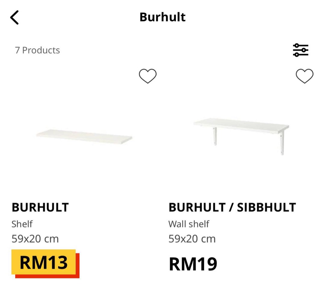 Ikea burhult shelving rack, Furniture & Home Living, Furniture, Shelves
