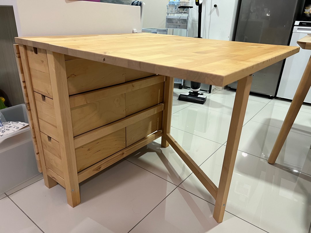 Ikea Norden Folding Table, Furniture & Home Living, Furniture, Tables & Sets on Carousell