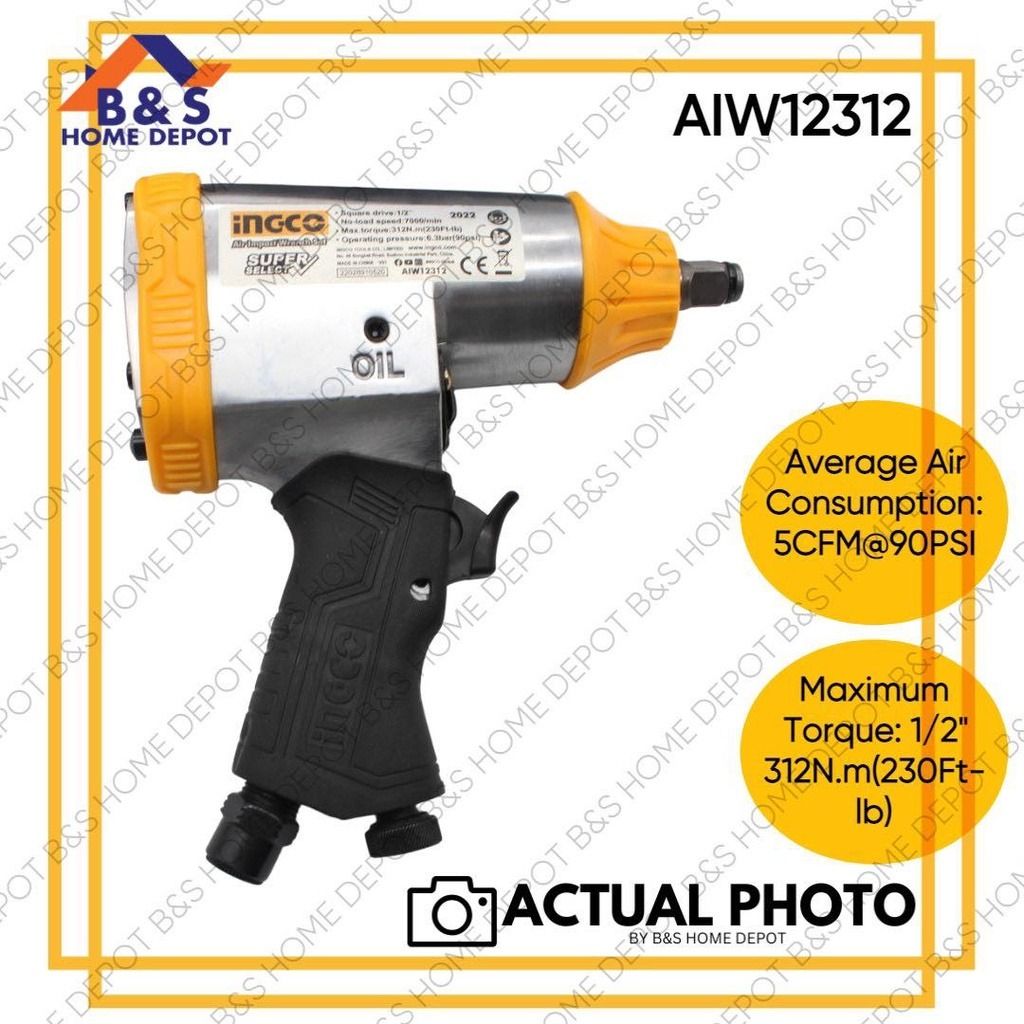 Ingco Air Impact Wrench Set, Commercial & Industrial, Construction