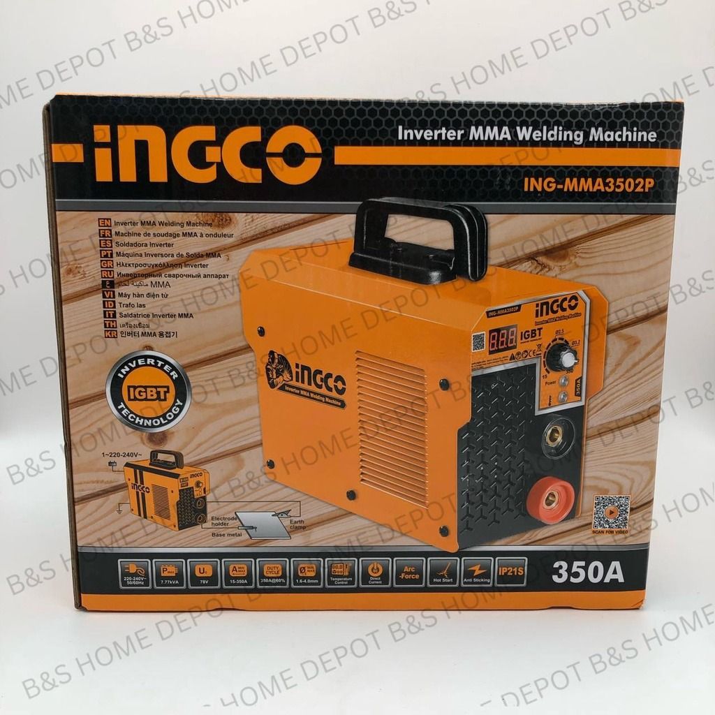 Ingco Inverter MMA Welding Machine 350A, Commercial & Industrial