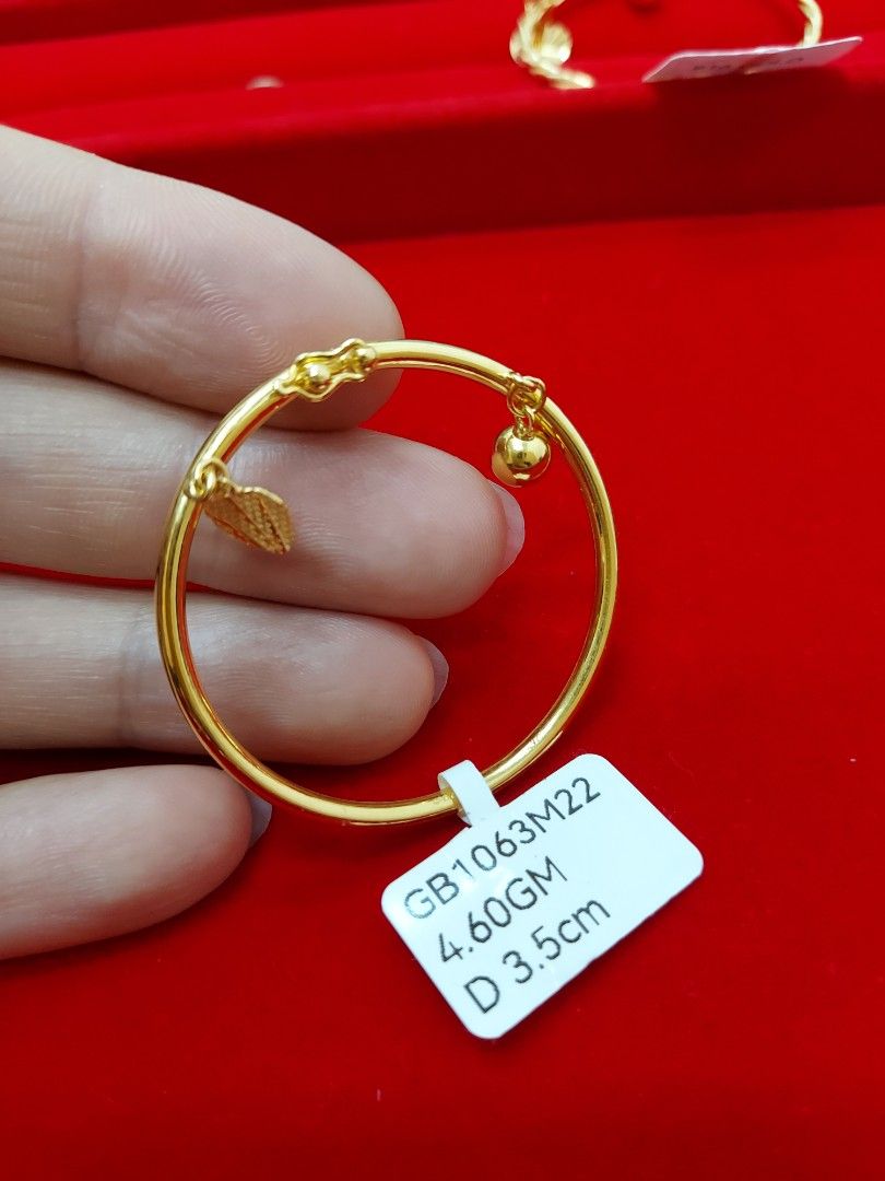 Newborn discount bangles gold
