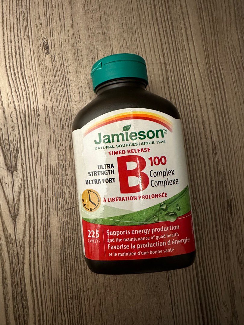 Jamieson Vitamins B 100 complex, 健康及營養食用品, 健康補充品, 健康補充品 維他命及補充品