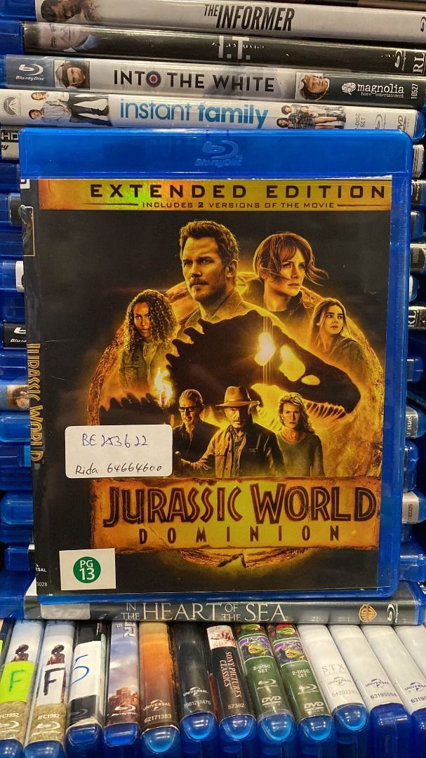 Jurassic World Dominion Blu ray (used) $20, Hobbies & Toys, Music ...