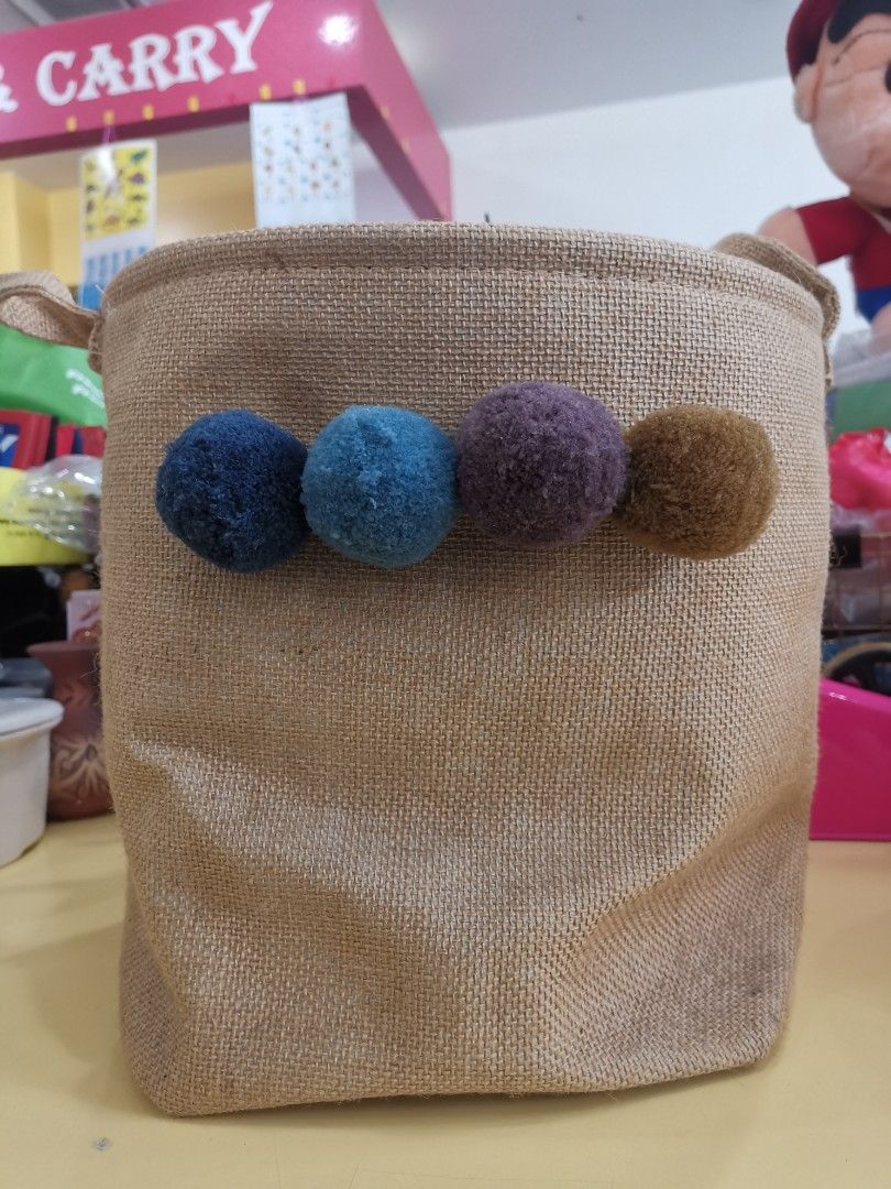 Kaison Linen Stylish Design Laundry Basket Laundry Bag, Furniture