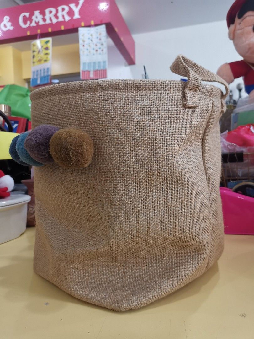 Kaison Linen Stylish Design Laundry Basket Laundry Bag, Furniture