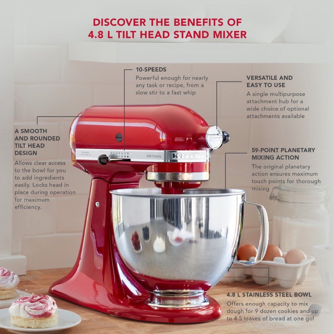 Kitchenaid Stand Mixer 5KSM125, TV & Home Appliances, Kitchen