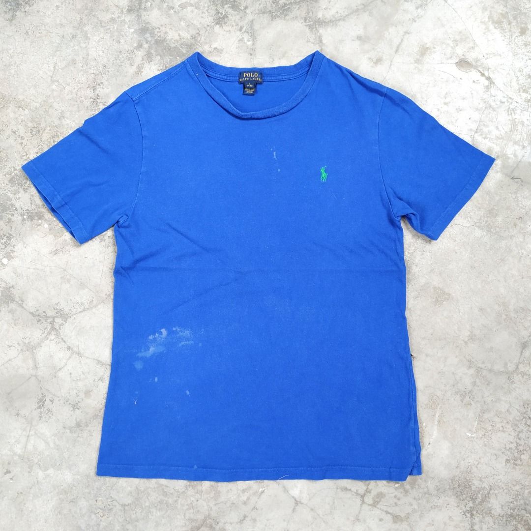 L POLO RALPH LAUREN BLUE TSHIRT YOTH SIZE 14 16 YEAR OLD BOY GIRL BAJU BUDAK