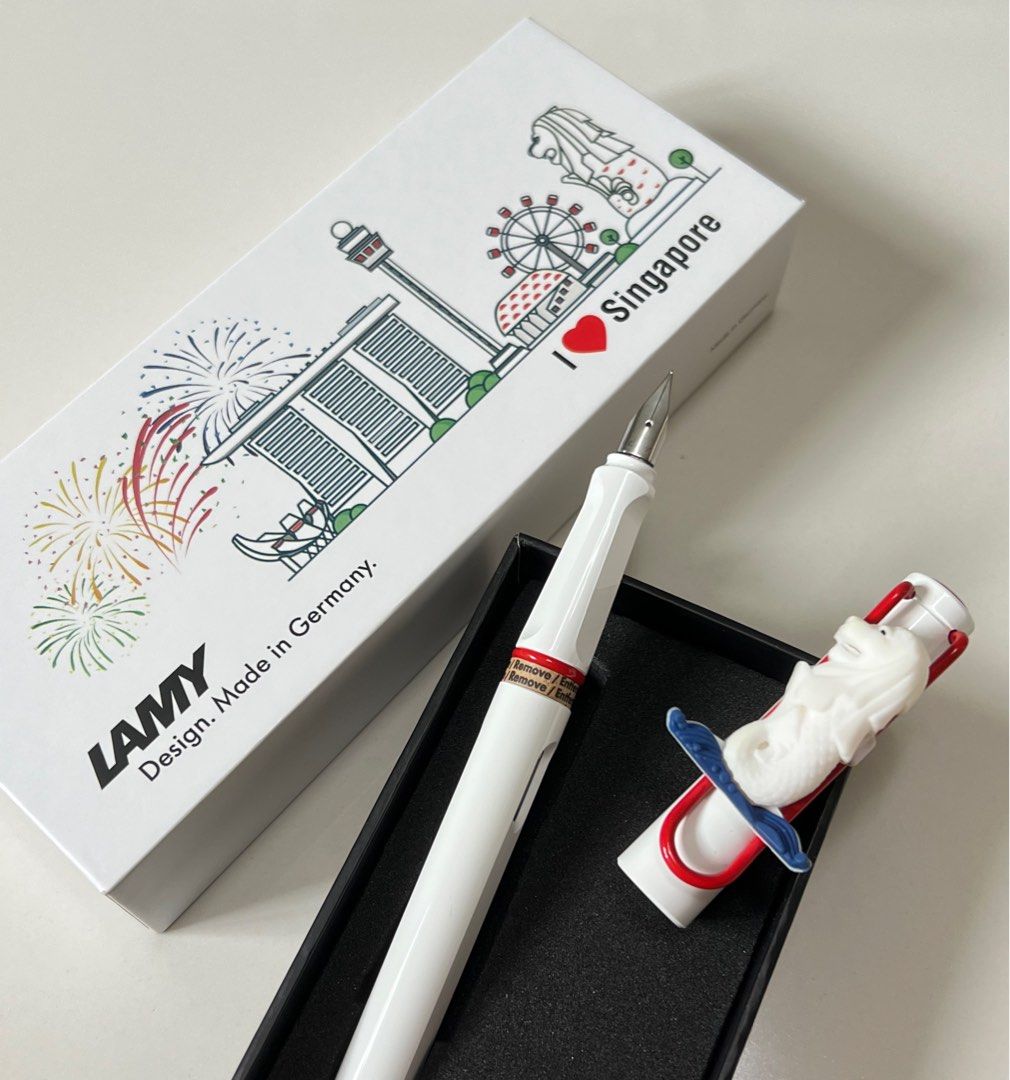 LAMY x Singapore Merlion Fountain Pen EF (Special Edition), Hobbies & Toys, Stationery & Craft