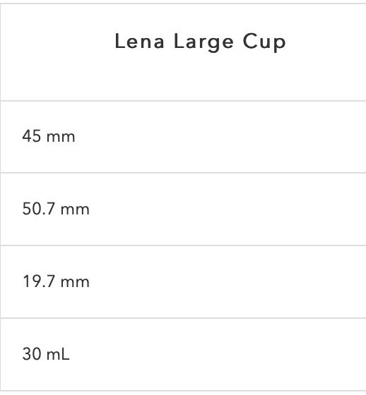 Lena Menstrual Cup Large, Beauty & Personal Care, Sanitary Hygiene on