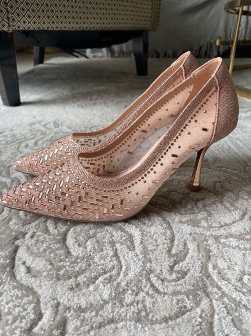 Rose gold shoes size 3 store
