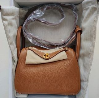 Hermes Brand New Mini Lindy Gris Etain in Clemence , GHW Stamp Y, Luxury,  Bags & Wallets on Carousell