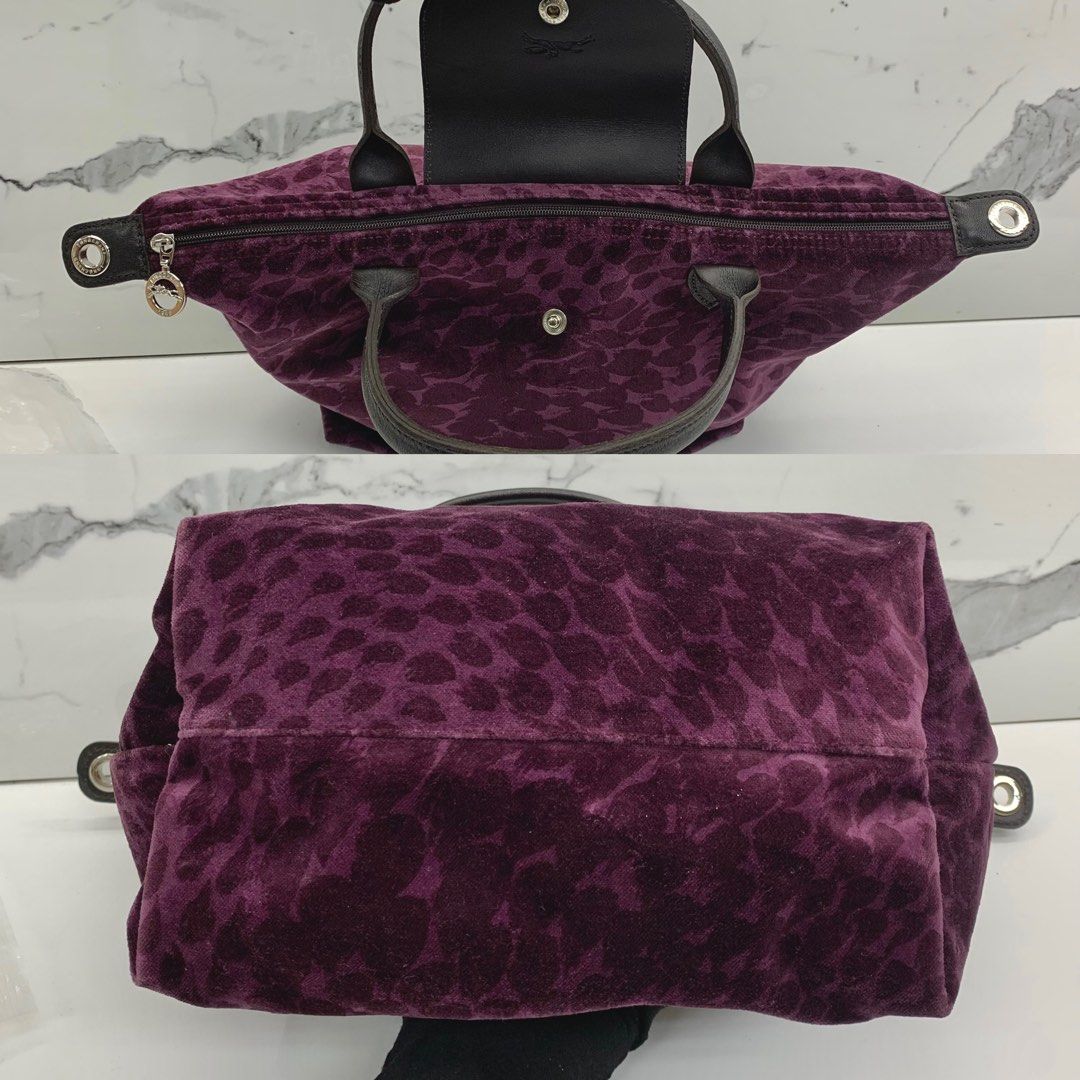 LONGCHAMP PURPLE VELVET TOTE 227020717