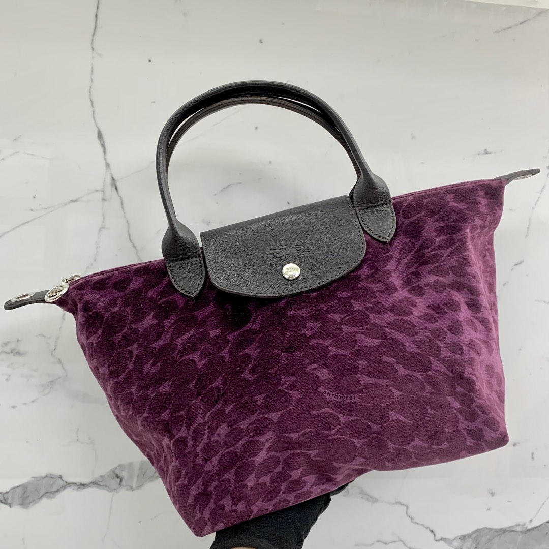 Longchamp purple bag hotsell