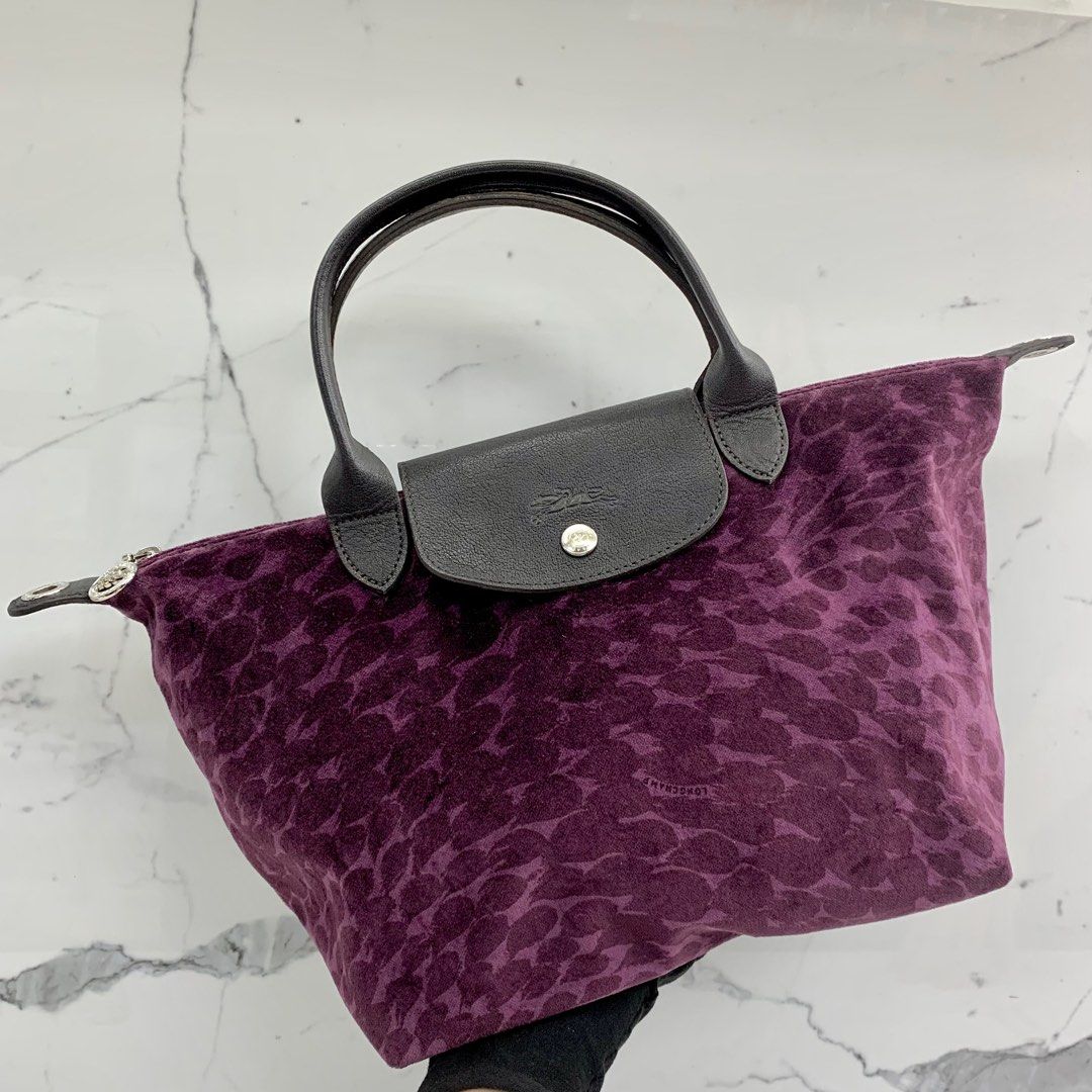 Longchamp velvet bag shop