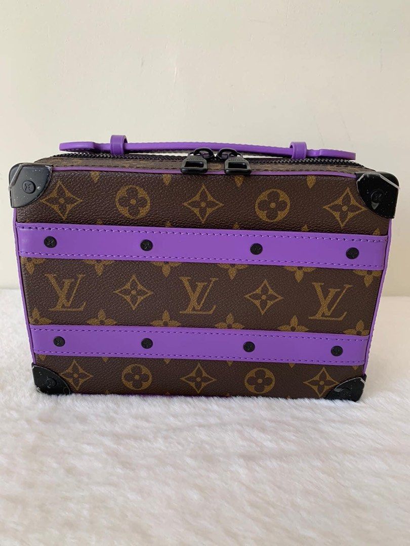 Louis Vuitton Monogram Purple Handle Soft Trunk Bag (Category: Luxury Bags & Wallets) located in Manila. Submitted by bagislifeshop (Listing ID 1213159903, Image 2). Description: ▪️Louis Vuitton Monogram Purple Handle Soft Trunk Bag▪️ ☑️Available in Manila ✅Date code: Microchipped ✅Condition: 9.5/10 ✅Material: Monogram Macassar coated canvas and Purple cowhide leather, Black hardware ✅Size: 21.5 x 15 x 7 cm. ✅Inclusion: Full set with receipt .