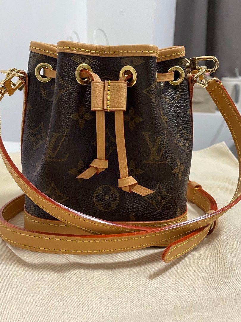 Drawstring bag organizer for LV Nano Noe, Luxury, Bags & Wallets on  Carousell