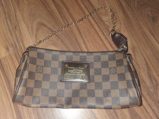 Louis Vuitton Green Mini Lin Anna Sophie Pochette Clutch Bag For