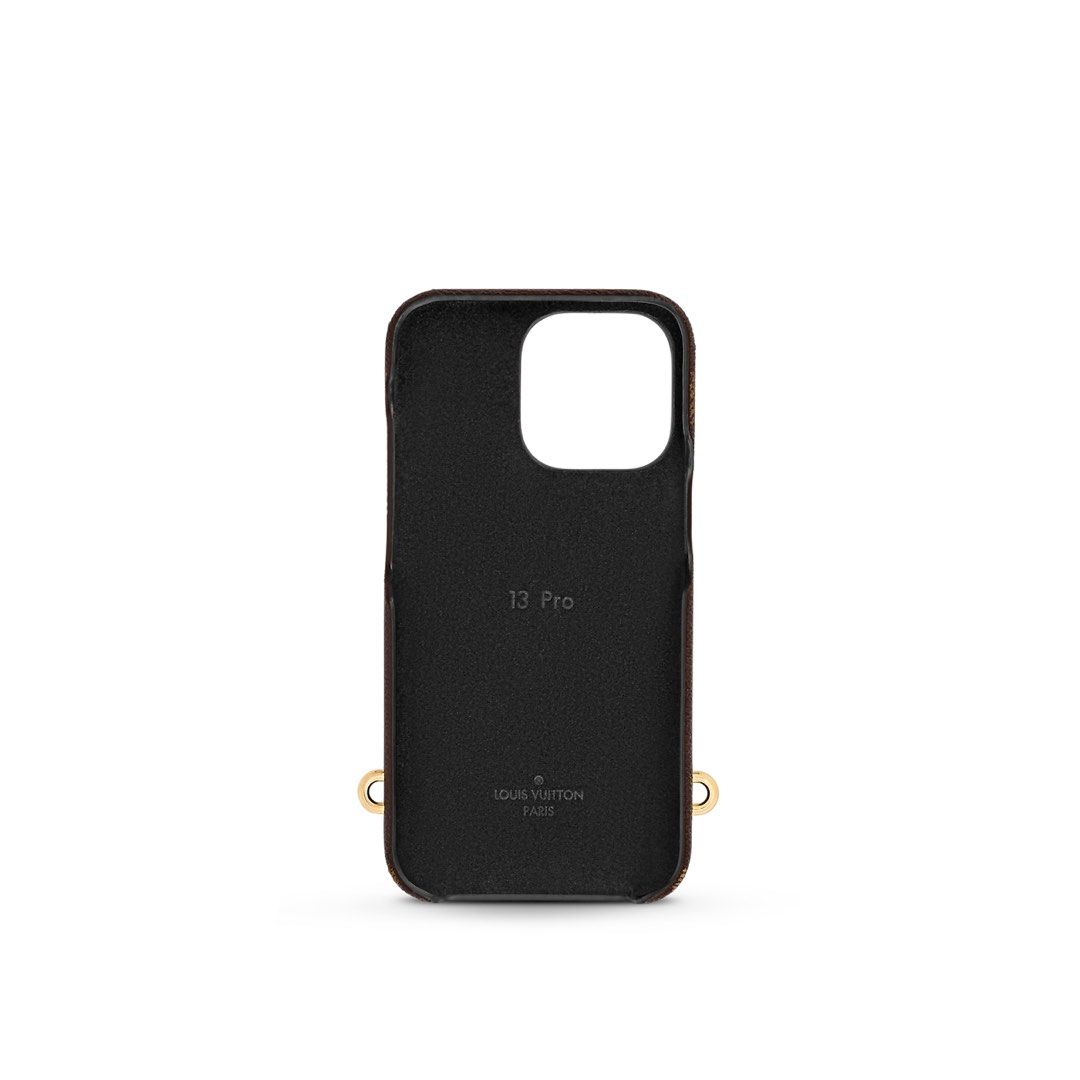 Authentic LV Louis Vuitton iPhone 13 Pro Bumper Case Black Color