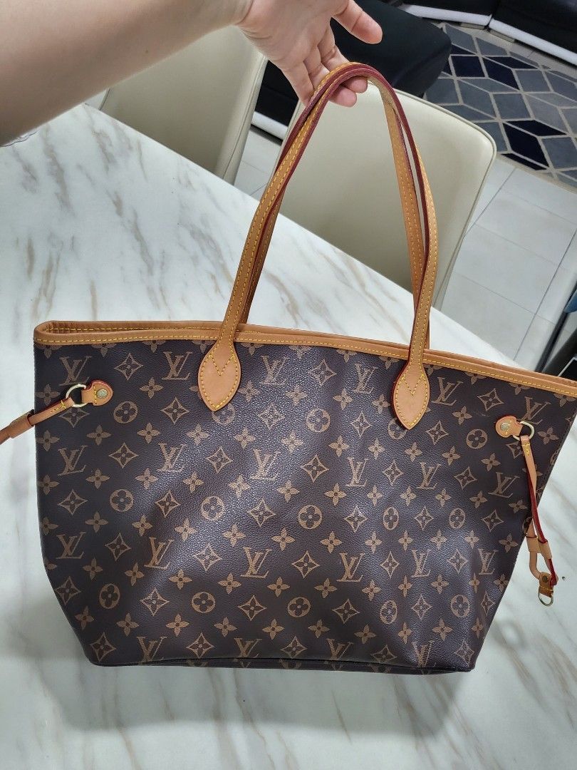 Lv Neverfull With Pink Inside