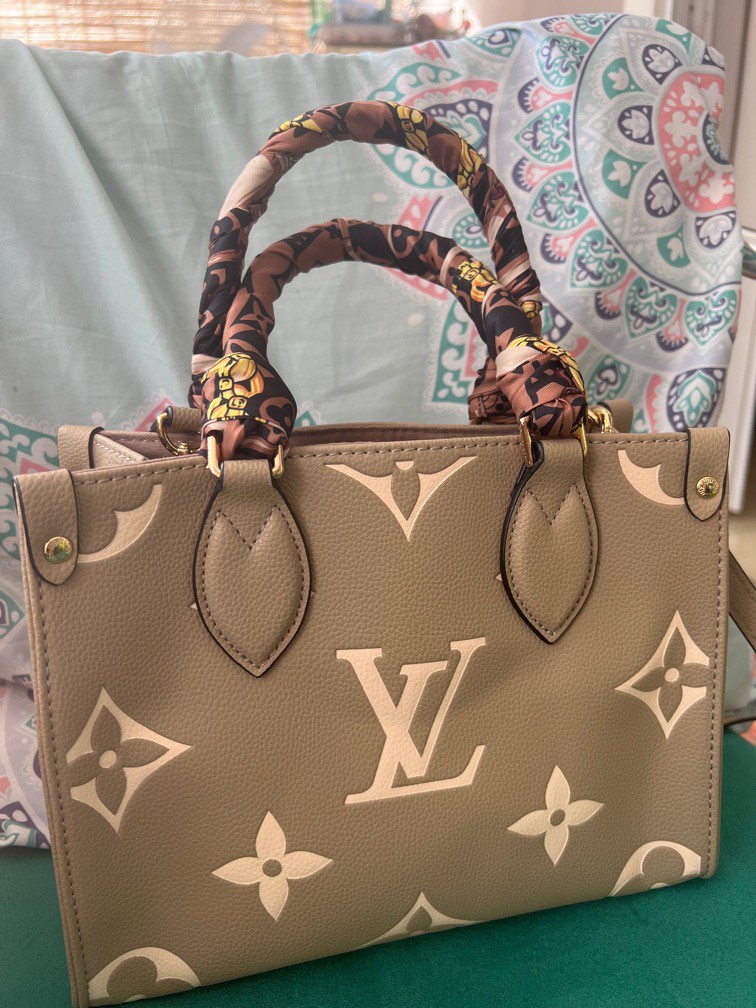 LV ON THE GO BICOLOR PM, Luxury, Bags & Wallets on Carousell