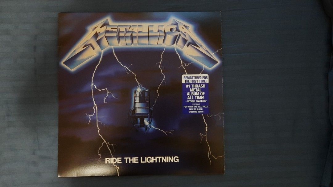 Metallica Ride The Lightning Remastered Vinyl, Hobbies & Toys, Music & Media, Vinyls on Carousell