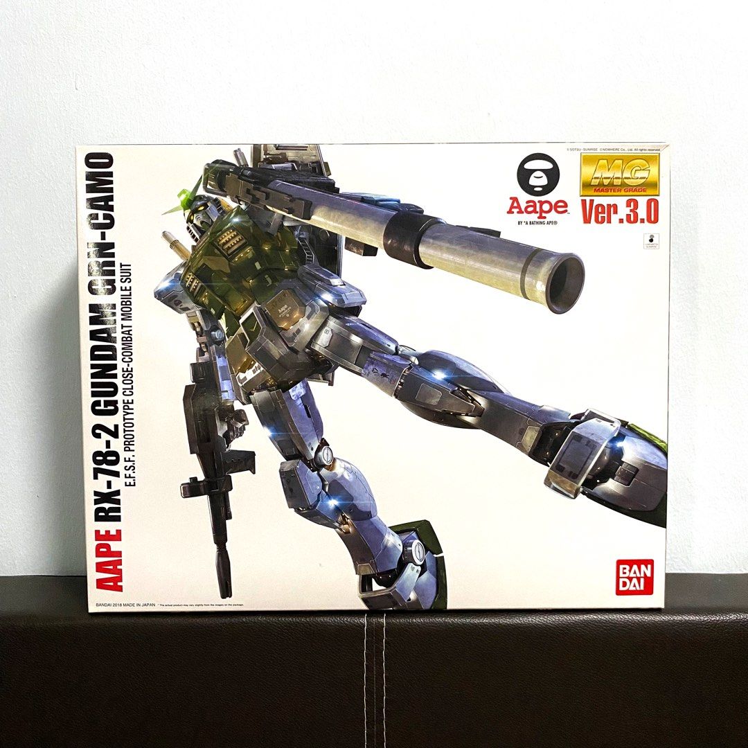 MG 1/100 AAPE RX-78-2 Gundam Camo (Category: Gundam Model Kits) located in Singapore. Submitted by Kaiseng99 (Listing ID 1213020188, Image 1). Description: .