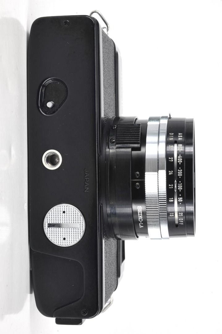 MINOLTA HIMATIC 7S with ROKKORPF 45mm F1.7 LENS FILM CAMERA BLACK