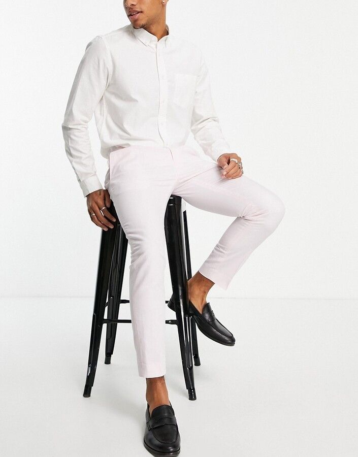 Moss bros linen trousers online