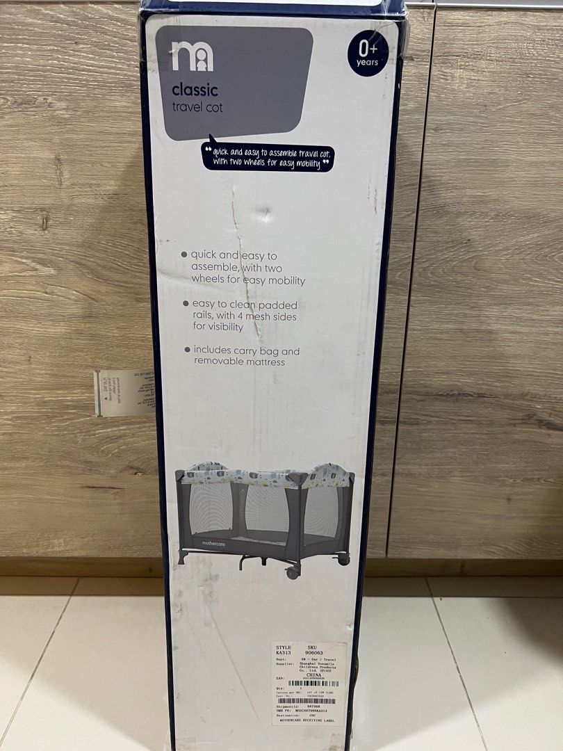 Mothercare Travel Cot, Babies & Kids, Baby Nursery & Kids Furniture