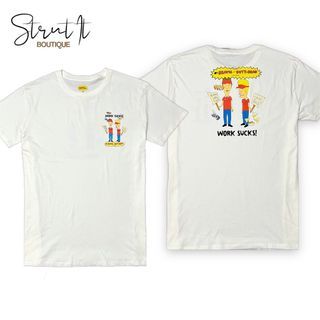 MTV Beavis and Butt-Head Cream White T-Shirt