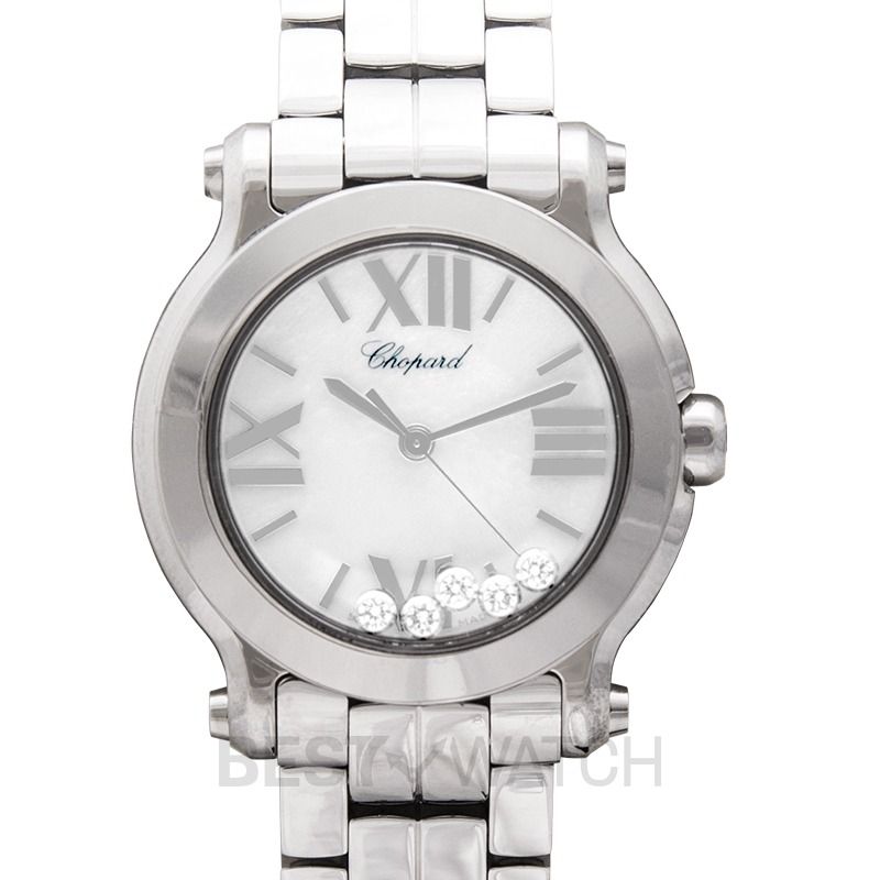 NEW Chopard Happy Sport Quartz Mother of pearl Dial Diamonds