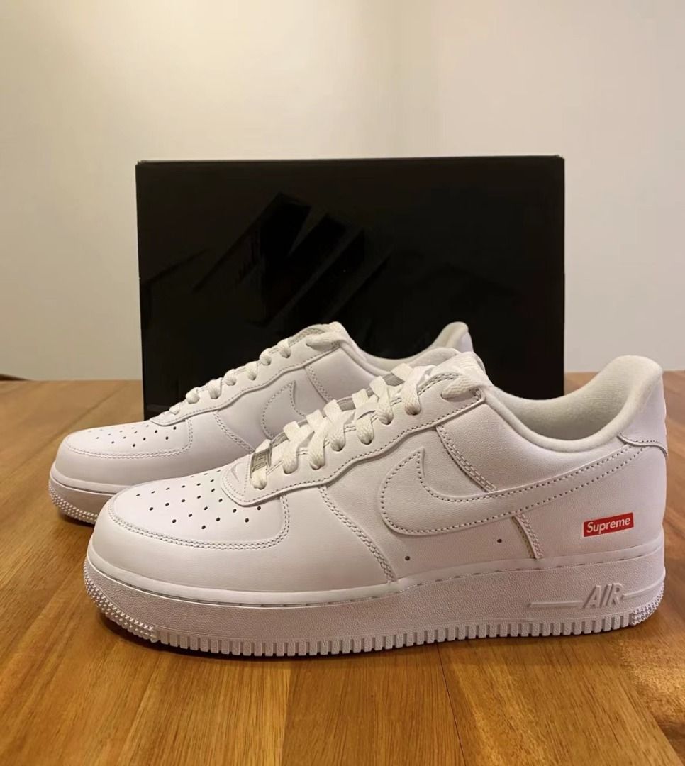 Nike Air Force 1 Supreme White, 男裝, 鞋, 波鞋- Carousell