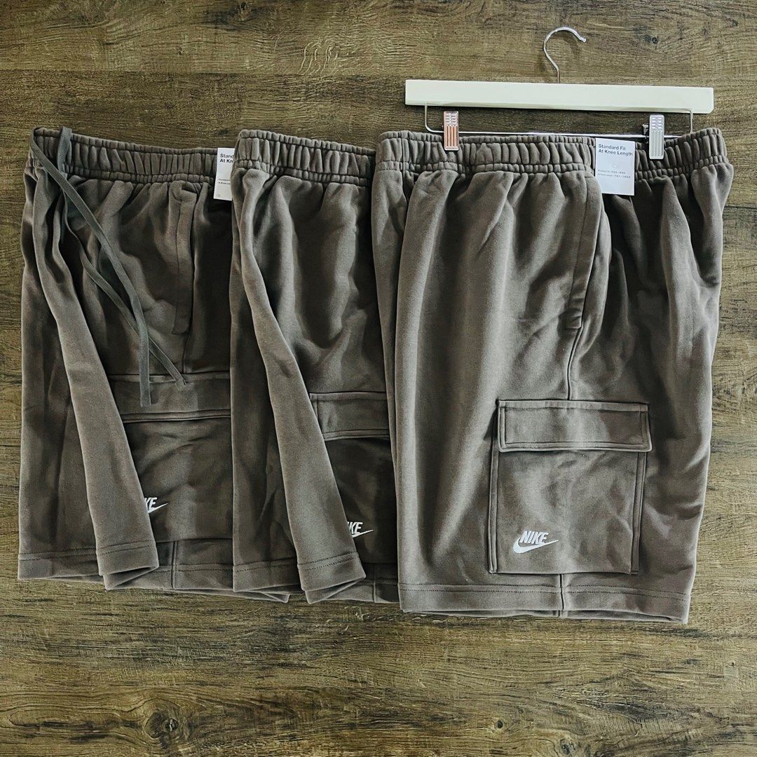 Nike cargo shorts brown sweatshorts Men s Fashion Bottoms Shorts on Carousell