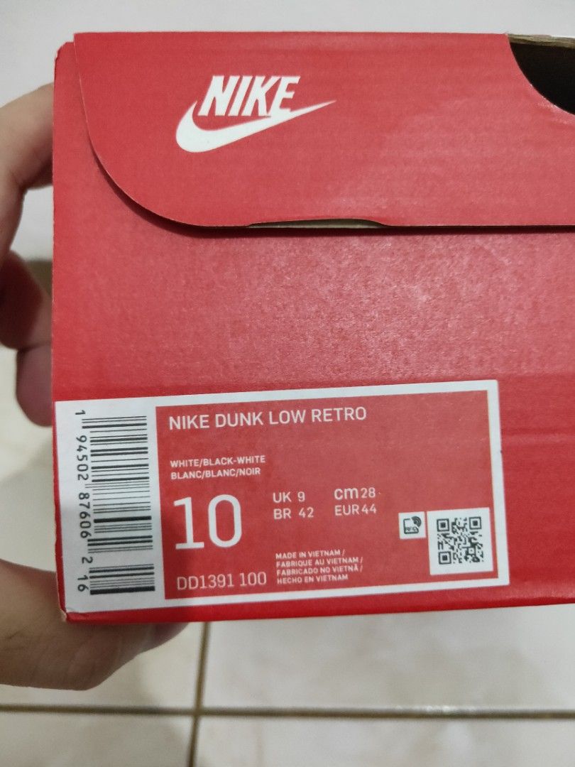 Nike Dunk Low Panda Mens US 10 / 44 (Nike Kokas Pairs Nego), Fesyen