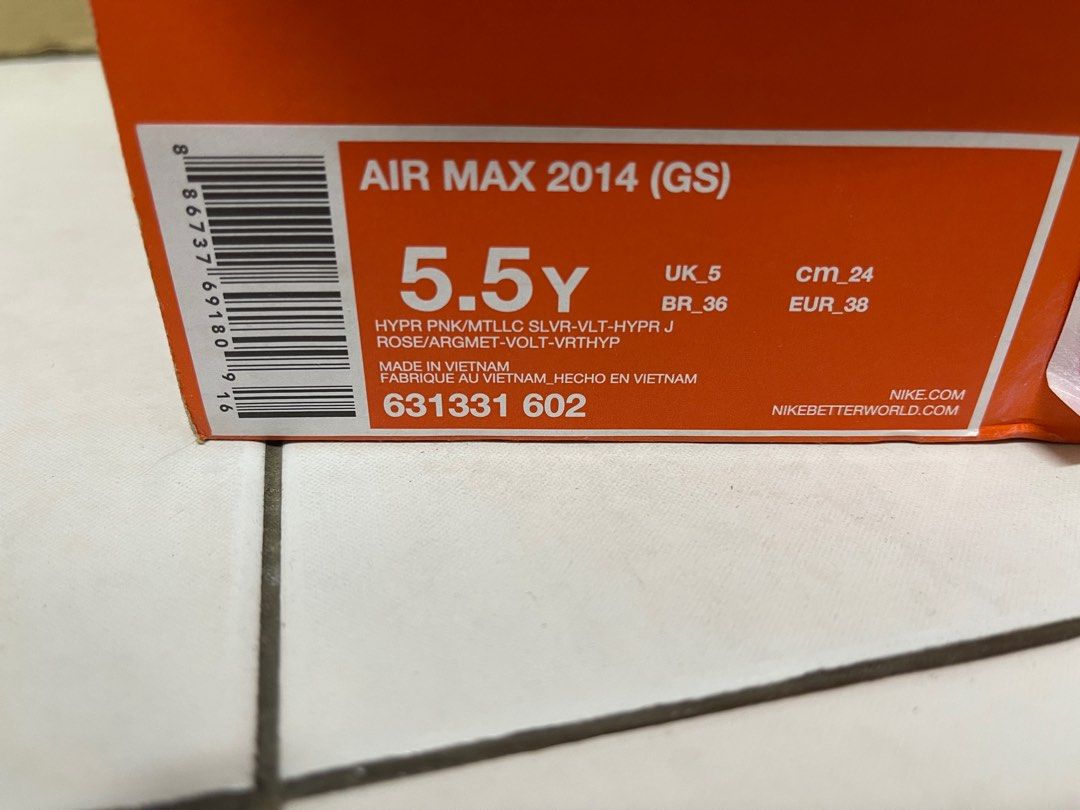 Nike air max 2014 rose discount